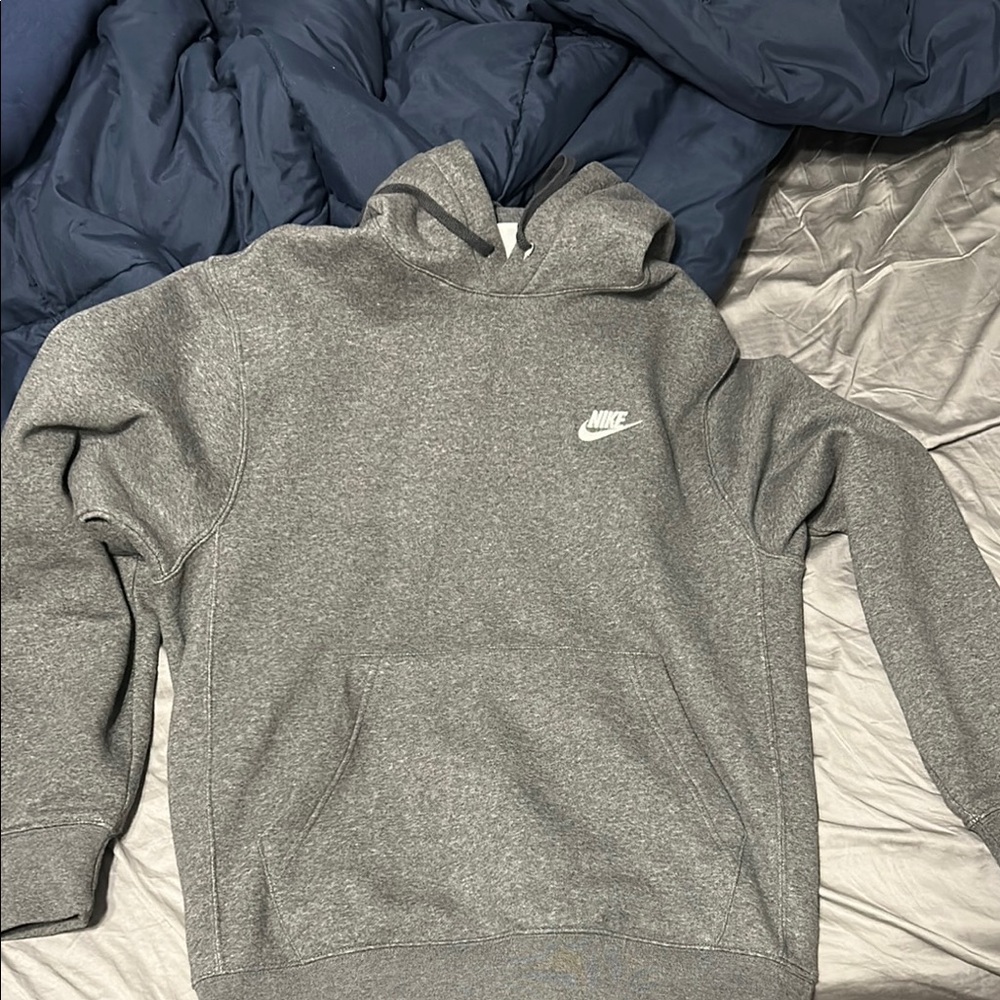Nike Gray Sweatshirt Classic Hoodie Design